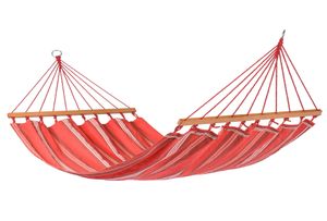 'Curaçao' Fire Eénpersoons Hangmat - 120 kg - Rood - Spreidstang - Tropilex