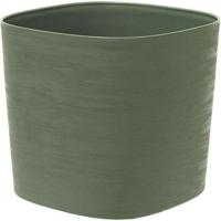 Pot met waterreserve - GARDEN ID Respect - Groengroen 30 x 30 cm - 100% huishoudelijk afval - 100% recyclebaar - Gestructureerd oppervlak.
