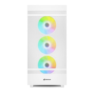 Sharkoon Rebel C50 White RGB midi tower behuizing