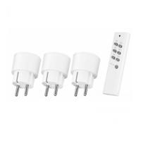 KlikAanKlikUit APC3-2300R Draadloze stekkerset met 3 stekkers & afstandsbediening Schakelaar Wit