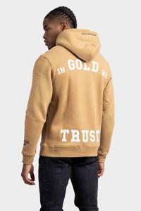 In Gold We Trust The Notorious Hoodie Heren Beige - Maat S - Kleur: Beige | Soccerfanshop