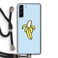 Banana: Samsung Galaxy S21 Plus Transparant Hoesje met koord