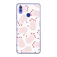 Hands pink: Honor Note 10 Transparant Hoesje