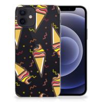 iPhone 12 | 12 Pro (6.1") | Siliconen Case | Icecream
