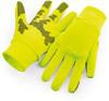 Beechfield CB310 Softshell Sports Tech Gloves - Fluorescent Yellow - S/M