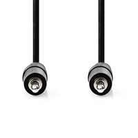 Nedis Stereo-Audiokabel | 3,5 mm Male | 3,5 mm Male | Vernikkeld | 3.00 m | Rond | Zwart | Label - CAGL22000BK30 - thumbnail