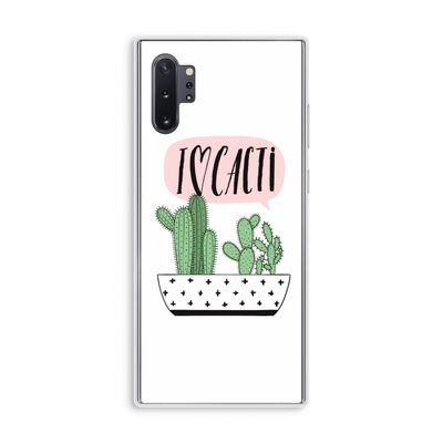 I love cacti: Samsung Galaxy Note 10 Plus Transparant Hoesje