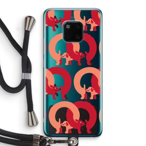 Dogs: Huawei Mate 20 Pro Transparant Hoesje met koord