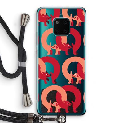 Dogs: Huawei Mate 20 Pro Transparant Hoesje met koord