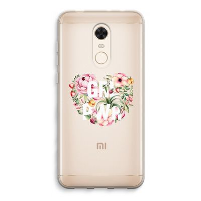 GRL PWR Flower: Xiaomi Redmi 5 Transparant Hoesje