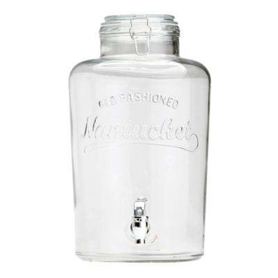Home Deco Factory Drankdispenser - 10 liter - glas - limonadetap - waterdispenser