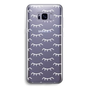 Wimpers: Samsung Galaxy S8 Transparant Hoesje