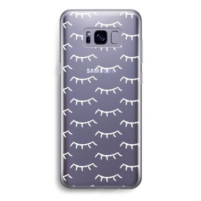 Wimpers: Samsung Galaxy S8 Transparant Hoesje