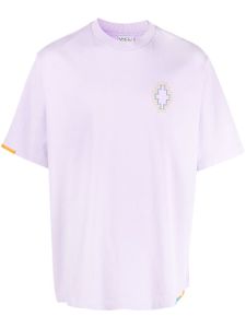 Marcelo Burlon County of Milan t-shirt Stitch Cross en coton - Violet