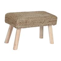 Voetensteun DKD Home Decor Bruin Jute Natuurlijk Stads 60 x 30 x 40 cm