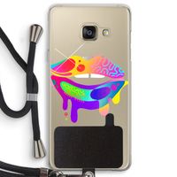 Lip Palette: Samsung Galaxy A3 (2016) Transparant Hoesje met koord