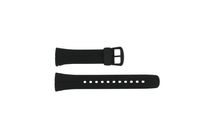 Casio horlogeband 10187727 / VWA-106HE Kunststof / Plastic Zwart 24mm