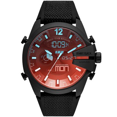 Diesel DZ4548 Horloge Mega Chief staal zwart 51 mm