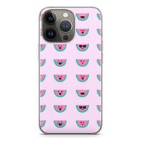 Smiley watermeloenprint: iPhone 13 Pro Transparant Hoesje