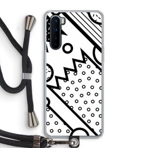 Pop Art #4: OnePlus Nord Transparant Hoesje met koord