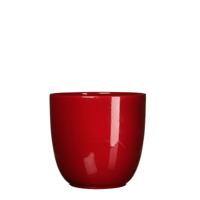 Bloempot Pot rond es/17 tusca 18.5 x 19.5 cm d.rood Mica - Mica decorations