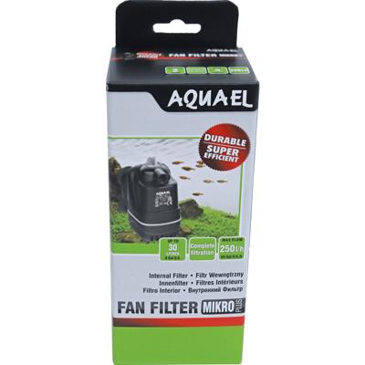 Aquael Binnenfilter Fan Mikro Plus - Energiezuinig 4W, 250L/u - Geschikt voor Aquaria tot 30L