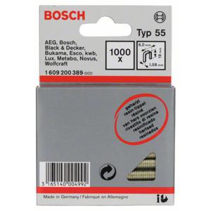 Bosch Accessories 1609200389 Nieten met smalle rug Type 55 1000 stuk(s) Afm. (l x b) 19 mm x 6 mm