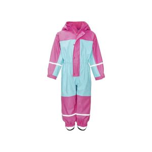 Playshoes regenpak gevoerd Aqua Fuchsia Maat