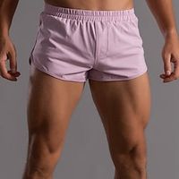 Voor heren Boardshorts Zwemshorts Lange zwembroeken 3 inch korte broek Korte broek Elastische taille Effen Kleur Comfort Ademend Korte Buitensporten Dagelijks Baden Stijlvol Casual / sportief Blozend Lightinthebox