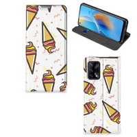 OPPO A74 4G Flip Style Cover Icecream