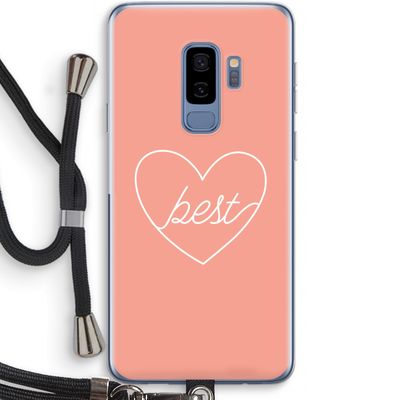 Best heart: Samsung Galaxy S9 Plus Transparant Hoesje met koord