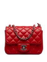 CHANEL Pre-Owned mini sac porté épaule Classic Flap Square (2016-2017) - Rouge