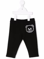 Moschino Kids pantalon de jogging à logo imprimé - Noir - thumbnail