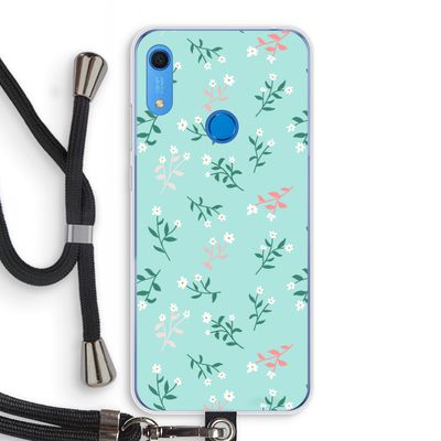 Small white flowers: Huawei Y6s Transparant Hoesje met koord