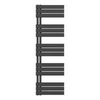 Belrad handdoek radiator 755 watt 160x50 cm staal zwart mat