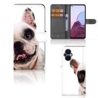 OPPO Reno 8 Lite | OnePlus Nord N20 | Telefoonhoesje | Met pasjeshouder | Franse Bulldog