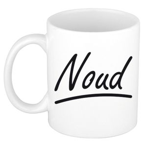 Naam cadeau mok / beker Noud met sierlijke letters 300 ml