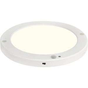 LED Plafondlamp met Bewegingssensor + Dag en Nacht Sensor - 18W - Natuurlijk Wit 4000K - 360° Zichthoek - Opbouw/Inbouw