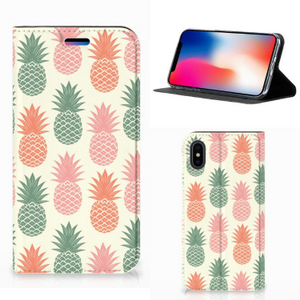 Apple iPhone X | Xs Flip Style Cover Ananas