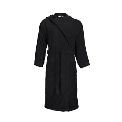 The One Badjas met capuchon 420 gram Zwart-XXL/XXXL