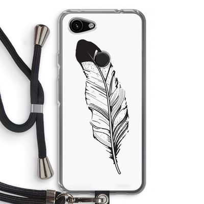 Pluim: Pixel 3a Transparant Hoesje met koord