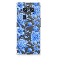 Case voor OPPO Find X6 Flowers Blue - thumbnail
