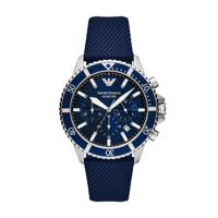 Horlogeband Armani AR11588 Nylon/perlon Blauw 22mm - thumbnail