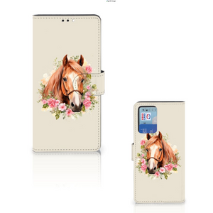 Telefoonhoesje met Pasjes voor Xiaomi Redmi Note 10 Pro Paard