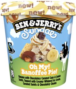 Ben & Jerry's Sundae Oh My! Banoffee Pie! 427ml - Online Boodschappen bij Butlon - Voor 12 uur besteld, morgen bezorgd