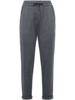 Brunello Cucinelli pantalon de jogging à lien de resserrage - Gris - thumbnail