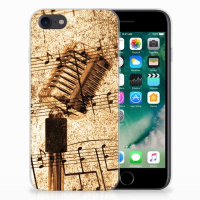 iPhone SE 2022 | SE 2020 | 8 | 7 | Siliconen hoesje | met foto Bladmuziek