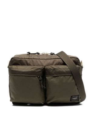 Porter-Yoshida & Co. sacoche à patch logo - Vert