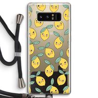 Citroenen: Samsung Galaxy Note 8 Transparant Hoesje met koord
