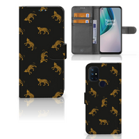 Telefoonhoesje met Pasjes voor OnePlus Nord N10 Leopards